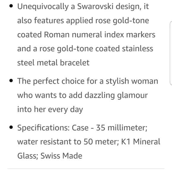 Swarovski Crystalline Crystal Watch Collection, Metal Bracelet - Picture 12 of 12